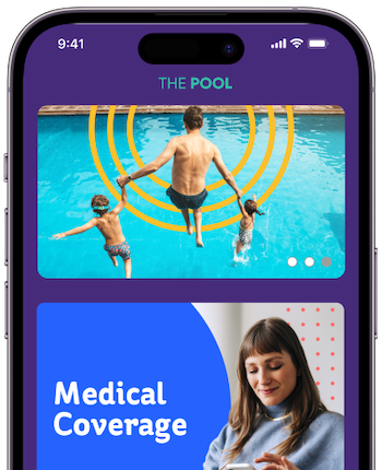 Phone screen showing The Pool App